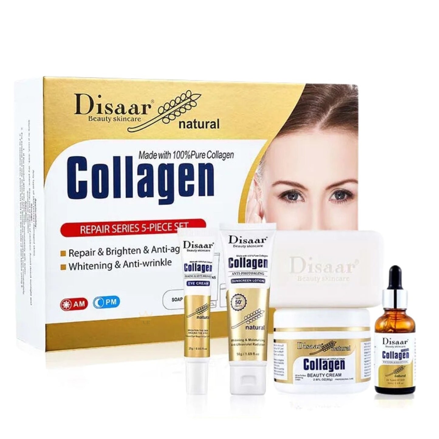 Kit para Cuidado Facial de Colágeno Disaar